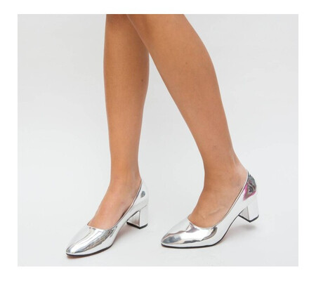 Pantofi Malino Argintii