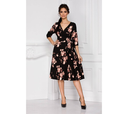 Rochie Floreal Neagra