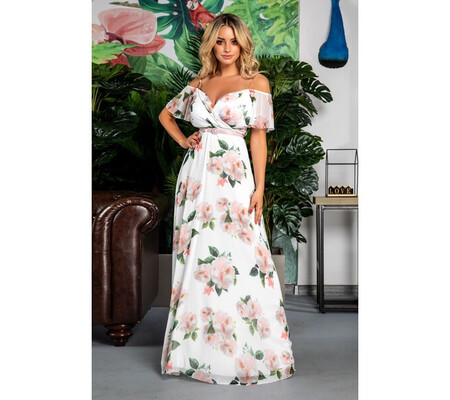 Rochie Althea Alb Floral