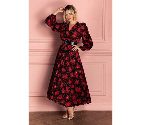 Rochie Malina Rosu Floral