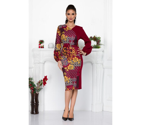 Rochie Emelia Bordo