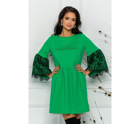 Rochie LaDonna by Catalin Botezatu verde cu spatele gol