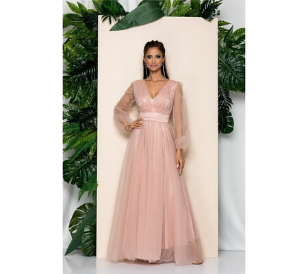 Rochie Ella Collection Marta roz din tulle