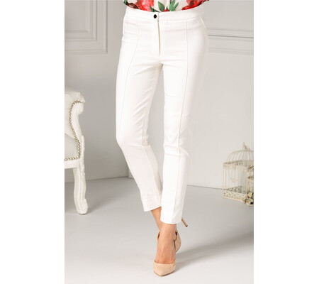 Pantalon LaDonna alb office