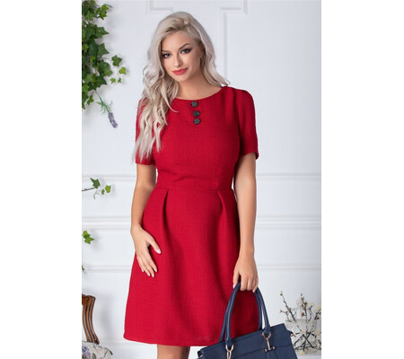 Rochie Risa office rosie din bumbac