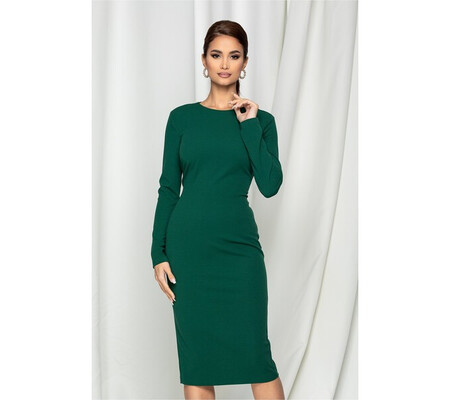 Rochie Dy Fashion verde conica