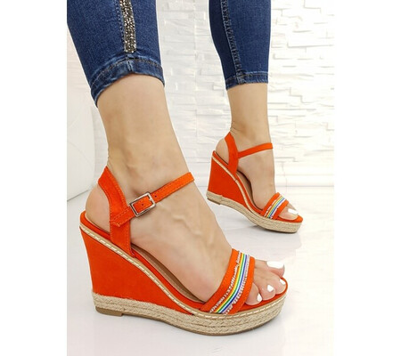 Sandale Platforma Bemole Orange #1112K