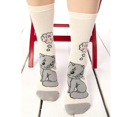 Sosete amuzante cu pisicuta Socks Concept SC-1712