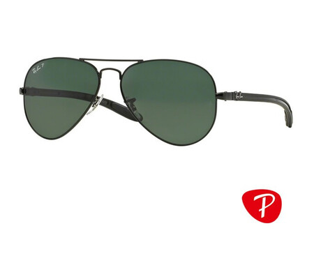 Ochelari de soare barbati Ray-Ban RB8307 002/N5 AVIATOR TM CARBON FIBRE