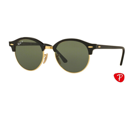 Ochelari de soare unisex Clubround Ray-Ban RB4246 901/58