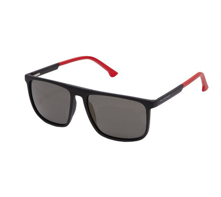 Ochelari de soare unisex Polarizen FC04-08 C.01G M.BLACK WITH RED