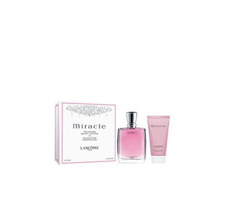 Set cadou Lancome Miracle (Apa de parfum 50 ml + Lotiune de corp 50 ml), pentru femei
