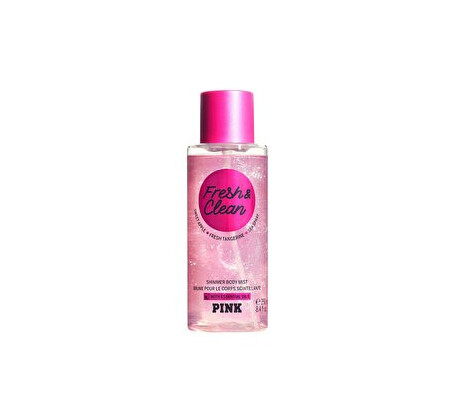 Spray de corp cu sclipici Victoria's Secret Fresh & Clean Pink, 250 ml, pentru femei
