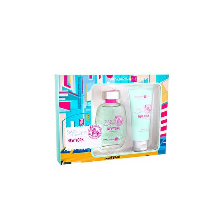 Set cadou Mandarina Duck Let's Travel To New York (Apa de toaleta 100 ml + Gel de dus 100 ml), pentru femei