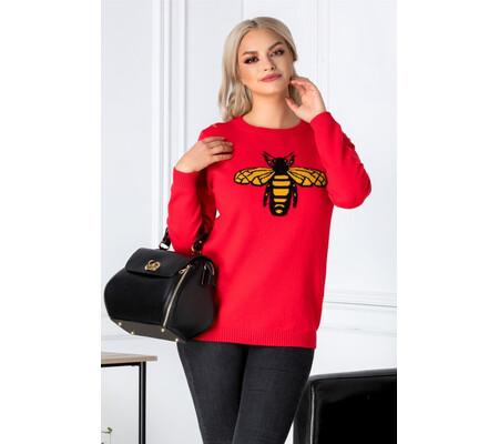 Bluza Bee rosie cu albinuta