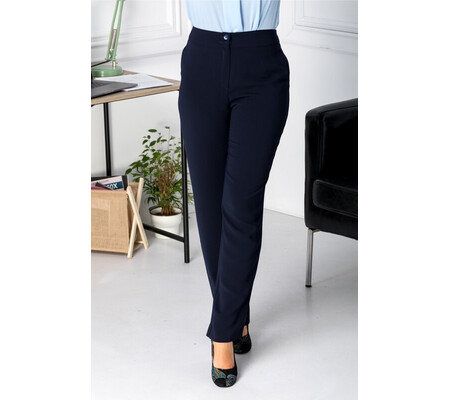 Pantaloni Ginette bleumarin office