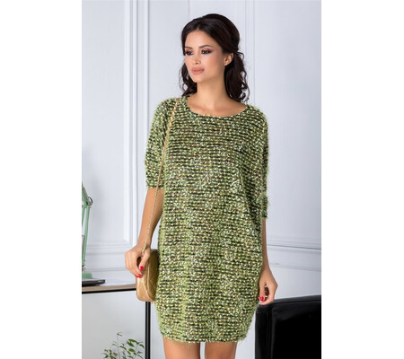 Rochie Dany tricotata verde