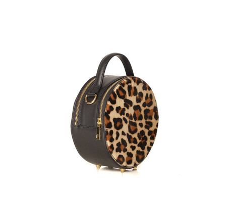 Geanta mica rotunda cu animal print