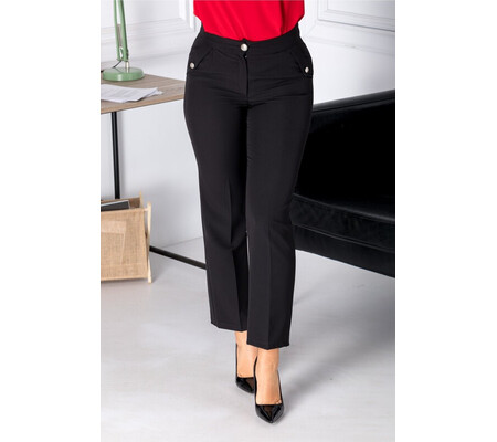 Pantaloni Moze office negri