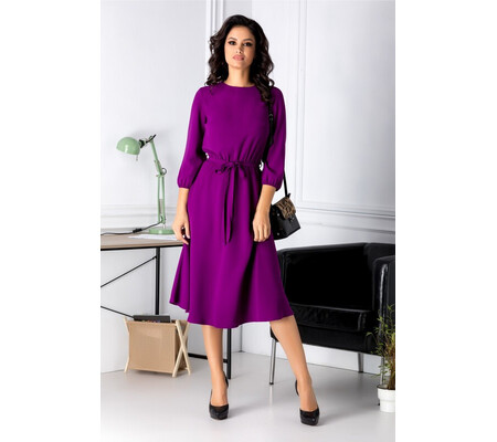 Rochie Brise midi violet eleganta